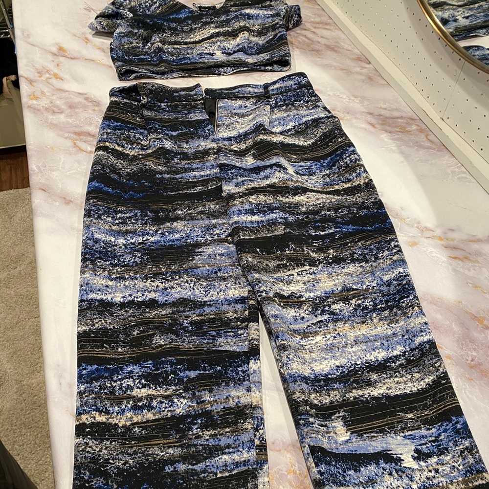 Asos cropped 2 piece scuba coordinates. US SZ 6